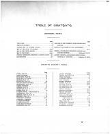Table of Contents, Fayette County 1915